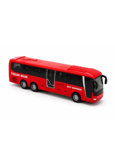 Çek Bırak Tour Bus Oyuncak Otobüs 15 Cm Kırmızı