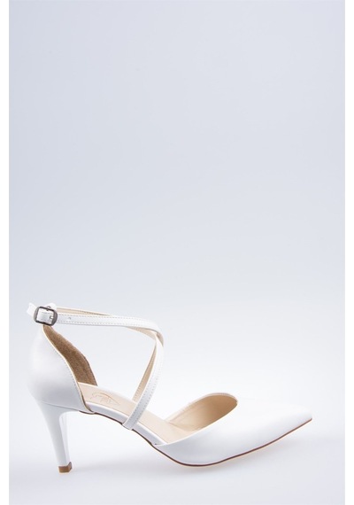 Fox Shoes Beyaz Kadın Topuklu Ayakkabı D654054809
