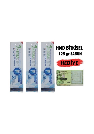Bitki Özlü Flörürsüz X 3 Ad.diş Macunu & 125 Gr Hmd Sabun Hediye