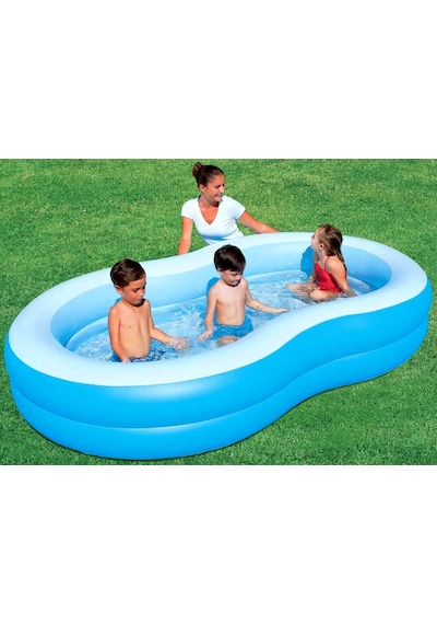 Bestway 54117 Jumbo Oval Renkli Aile Havuzu Çok Renkli