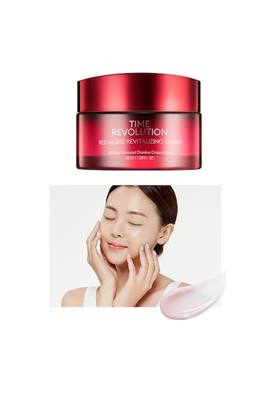 Missha Time Revolution Red Algae Revitalizing Cream  oksidan İçerikli Krem 50 ML