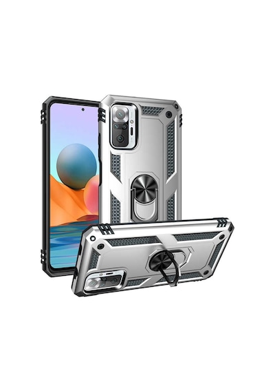 Xiaomi Redmi Note 10 Pro Yüzüklü Standli Vega Kilif Ekran Koruyu 510330651