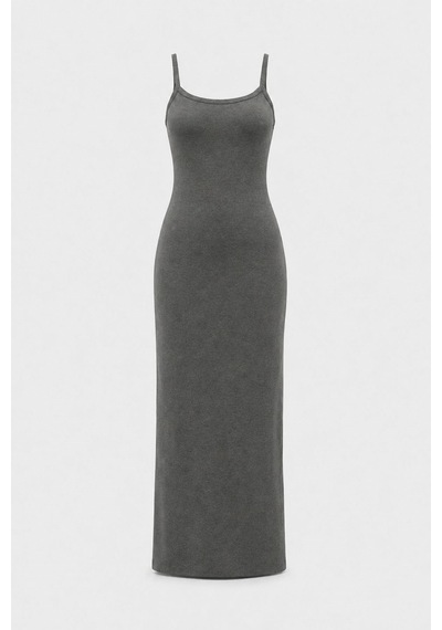 Suud Collection Füme Rae Askılı Basic Elbise
