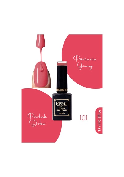 Misyul Uv Led Kalıcı Oje Nail Art 15 Ml 101