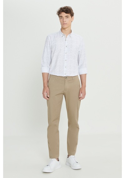 AC&Co / Altınyıldız Classics Erkek Bej Slim Fit Dar Kesim Pamuklu Esnek Chino Pantolon Bej AC&Co / Altınyıldız Classics Erkek Bej Slim Fit Dar Kesim Pamuklu Esnek Chino Pantolon Bej