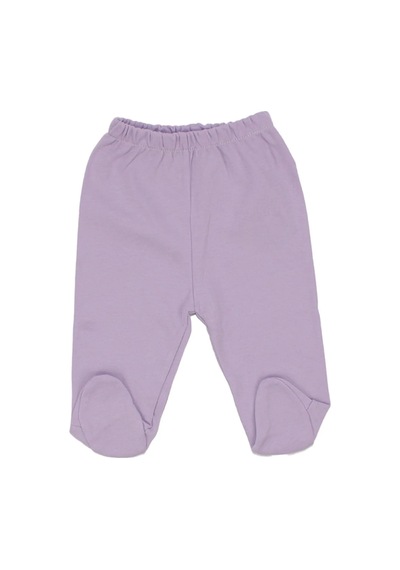 Bebegen Unisex Patikli Lila Penye Patikli Tek Alt Çok Renkli