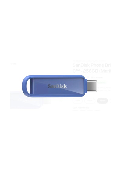 Sandisk Sdıxs0n-256g-gn6nd 256gb Phone Drive With Usb-c-128gb Maritime Blue Flash Bellek Kdo