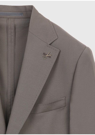 Ramsey Vizon Düz Zeroweight Slim Fit Yün Karışımlı Takım Elbise