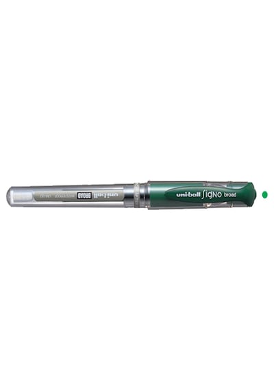 Uni-Ball Roller Kalem Signo Broad Jel Bilye Uç İmza Kalemi 1.0 MM Yeşil UM-153