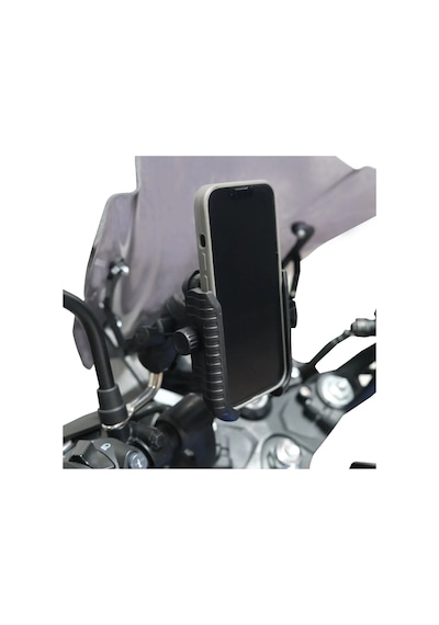 Gp Kompozit Ttr09 Universal Ayna Bağlantılı Titreşim Modüllü Telefon Tutucu Siyah Siyah