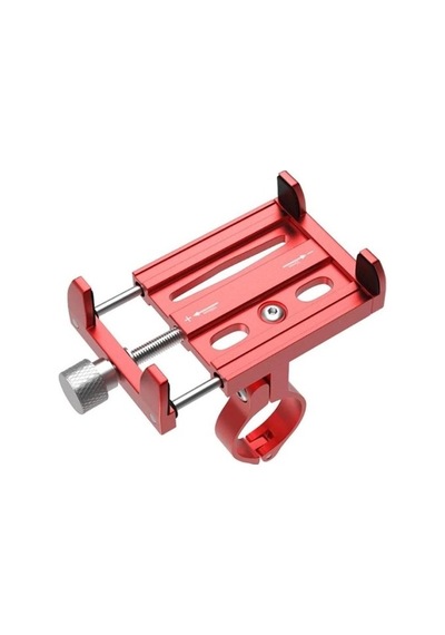 Zhltools Kr01 Bisiklet Motorsiklet Gidon Telefon Tutucu, Metal Vidalı Kırmızı Kırmızı