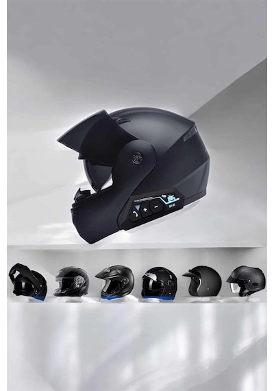 Kask Kulaklığı Motosiklet Intercom Interkom Dinleme Konuşma Özellikli Su Geçirmez 13723075