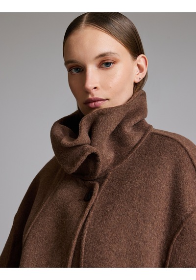 Pierre Cardin Kahverengi Yün Karışımlı Kaşe Mont 50329302-vr029
