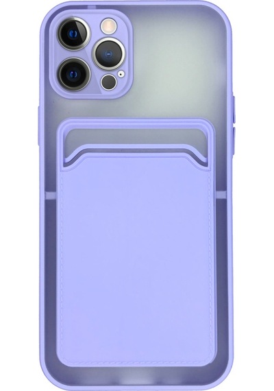 Fitcase Apple Uyumlu iPhone 12 Pro Kilif Cardy Kartlik Cepli Mat Kapak 514448012