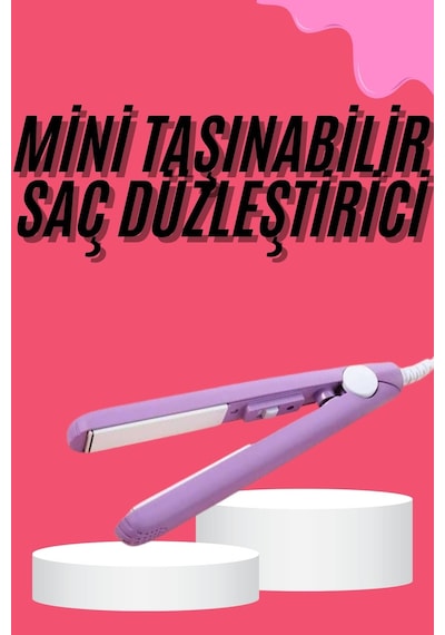 Saç - 903 - Düzleştirici Pürüzsüz Parlaklık Seyahat Tipi Tnabilir - Spt-gld - Seramik Kaplama