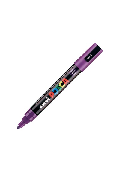 Uni Pc-5M Posca Boyama Markörü 1.8-2.5 Mm Metalik Mor