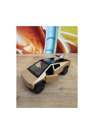 Tesla Cybertruck Diecast Pickup Tesla Model Motorlu Diecast Araba Mini