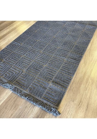 Hoom Rugs Design 1062 Antrasit Yumuşak Dokulu Desensiz İskandinav Halı Antrasit