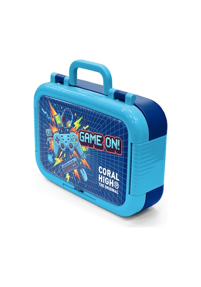 Coral High Kids Lacivert Game Desenli Paslanmaz Çelik Beslenme Kabı 39151 Lacivert
