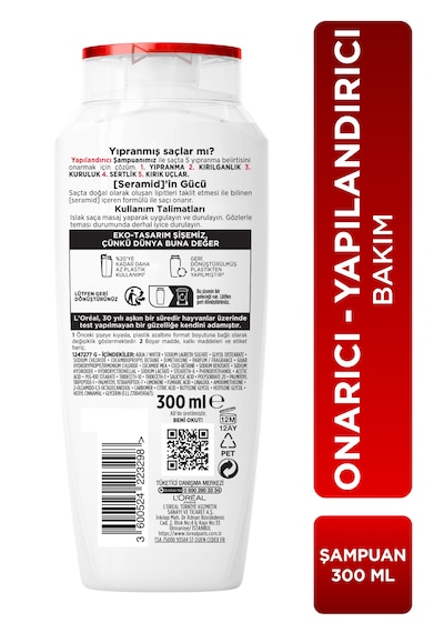 Elseve Komple Onarıcı 5 Yapılandırıcı Bakım Şampuanı 300 ML