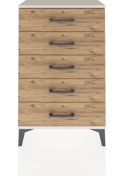 Arges Komodin 5 Çekmeceli 60x30x96 Aytaşı-çam Aytaşı