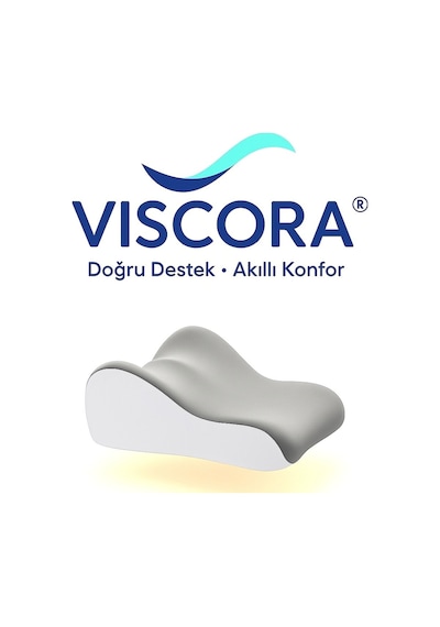 Viscora Ortopedik Ayak Ve Kalça Destek Yastığı Rahatlama, Dolaşım Ve Uyku Konforu İçin I Gri