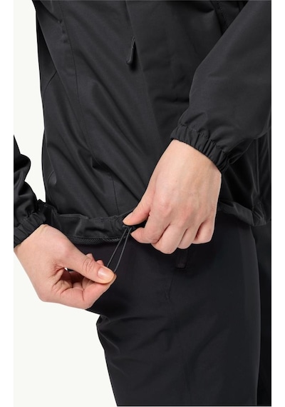 Jack Wolfskin 1111202 6000 Stormy Point 2l Jkt W Black Kadın Outdoor Ceket Siyah