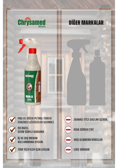 Chrysamed Worm-Ex Ağaç ve Tahta Kurdu 500 ML