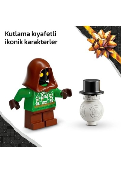 2025 Yılbaşı Takvimi 75418 6 Yaş Ve Üzeri Çocuklar İçin Yaratıcı Yapım Seti, Yeni Yıla Geri Sayım İçin Eğlenceli Takvim Ve Oyun Deneyimi, Koleksiyonluk Model 263 Parça