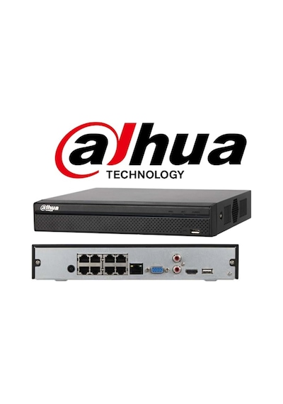 Kayıt Cihazı Dahua Nvr2108Hs-8P-T 8Kanal 8Poe 1Hdd Nvr Kayıt Ciha