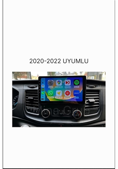 Snp Serisi Ford Transit Custom Uyumlu 10" 4-64 Gb Multimedya Android Teyp 2020-2024 Full Paket Uyumlu 10"