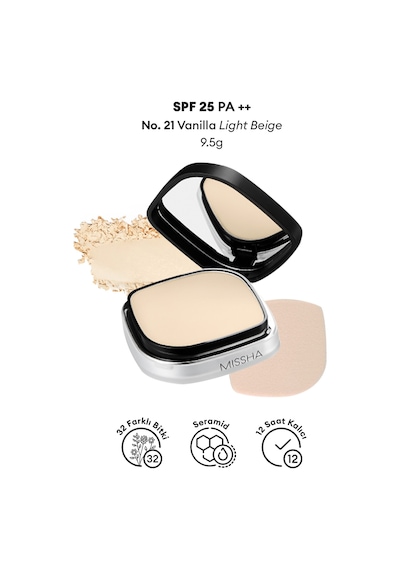 Islak Ve Kuru Kullanıma Uygun Mineral Pudra Signature Dramatic Twoway Pact No.21 Vanilla Spf 25/pa++ 86677114