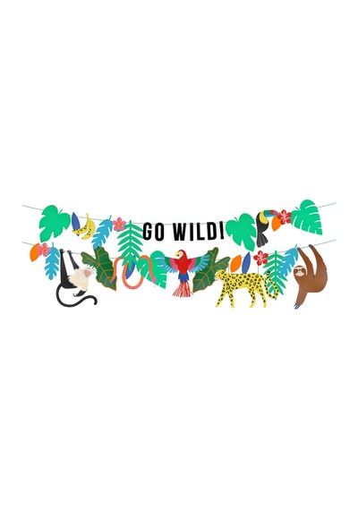 Meri Meri - Jungle Jamboree Garland Set - Jungle Jamboree Asılan Süs Seti Tüm Yaşlar