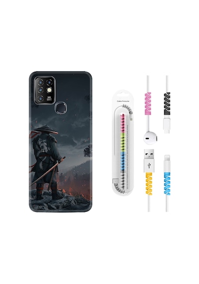 Infinix Hot 10 Kılıf Kablo Koruyuculu Warrior 1653