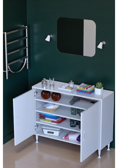 Eliusta Nirat 70 Cm 4 Bölmeli Beyaz Banyo Mutfak Dolabı 3 Raflı Kapaklı Çok Amaçlı Dolap 70x75x32,5 Cm Beyaz Eliusta Nirat 70 Cm 4 Bölmeli Beyaz Banyo Mutfak Dolabı 3 Raflı Kapaklı Çok Amaçlı Dolap 70x75x32,5 Cm Beyaz