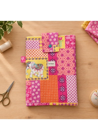 Patch&soul Masal Bahçesi Patchwork Kitap Ve Tablet Kılıfı 25x19 Cm El Yapımı