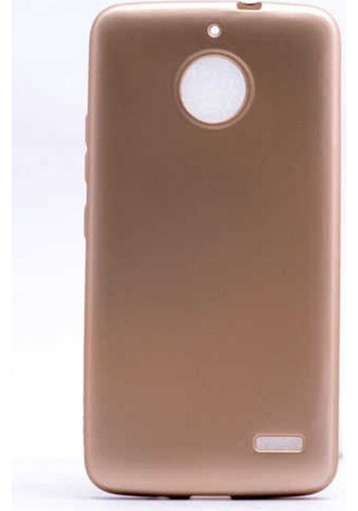 Lenovo Moto E4 Kılıf Zore Premier Silikon Kapak Gold