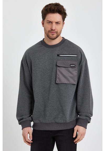 Alexander Gardi Alexandergardı Cep Detaylı Sweatshirt E23-75500 001