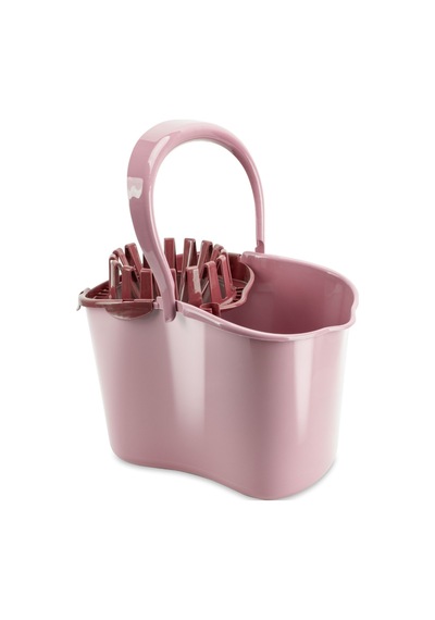 Flora Sıkmalı Temizlik Yer Silme Kovası 15 Litre + Süper Emici Mikrofiber Jumbo Havlu Mop 2 Li Seti