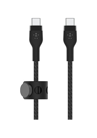 Macbookpro, İpadpro, Galaxys22, Ultra, Plus - Siyah Gibi Cihazlar İçin Power Delivery Pd İle Hızlı Şarj İçin Pro Flex Örgülü Usb-c - Usb-c Kablosu 1m Usb-ıf Onaylı