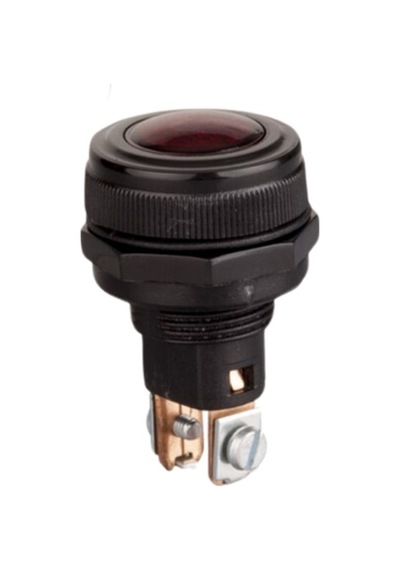 Elo Göz Lambası Kırmızı 12v T5 Ampullü 15 Mm N11.7790