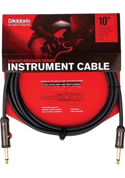 Planet Waves Pw-agl-10 Devre Kesicili Enstrüman Kablosu 3,05 Metre