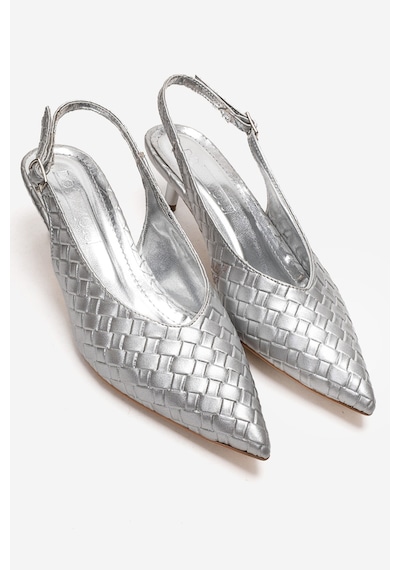 Alewomen Gümüş Hasır Sivri Burun Arka Açık 4 Cm Topuk Boyu Gormi Stiletto Kadın Ayakkabı Gümüş Hasır Alewomen Gümüş Hasır Sivri Burun Arka Açık 4 Cm Topuk Boyu Gormi Stiletto Kadın Ayakkabı Gümüş Hasır
