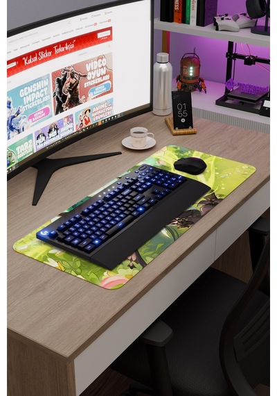 Emilie Genshin Impact Anime Gacha V1 - 70x30 Xl Gaming Mouse Pad Fare Altlığı