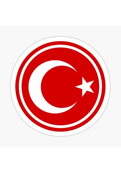 14 Cm Türk Bayrağı Araba Sticker Yapıştırma
