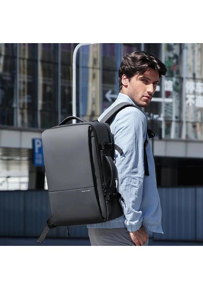Mark Ryden Super Genişletilebilir Çoklu Bölmeli Laptop Giysi Sırt Çantası G1 Mr9822 Kr00ⅱ Siyah Siyah