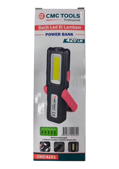 Cmc Tools Şarjlı Led El Lambası Beyaz