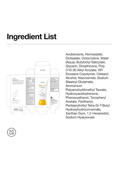 Anua Zero-Cast Nemlendirici Güneş Kremi SPF50 50 ML