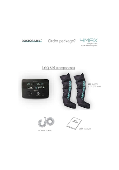 Doctor Life 4max Kompresyon Lenf Cihazı Siyah