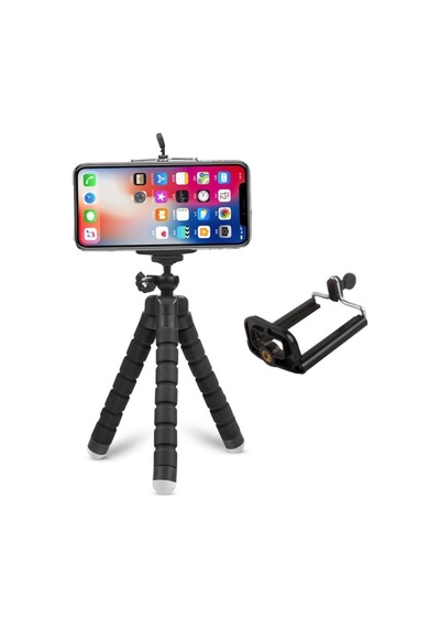 Sünger Ayaklı Akrobat Tripod 19 Cm Bükülen Üç Ayaklı Ahtapot Akrobatik Tripod Mavi